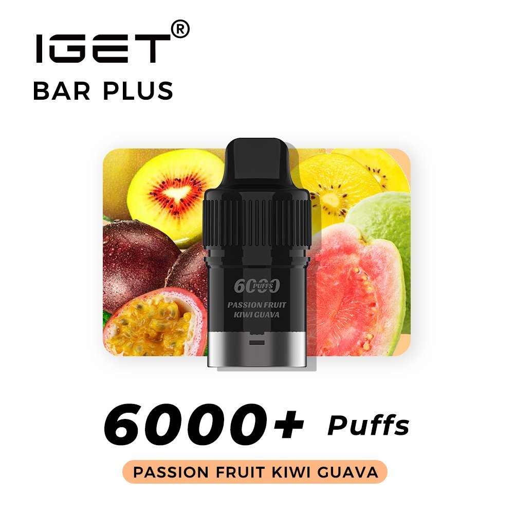 Passionfruit Kiwi Guava – Bar Plus – Pod Only | 10. Passion Fruit Kiwi Guava Passionfruit Kiwi Guava – BAR Plus – POD ONLY