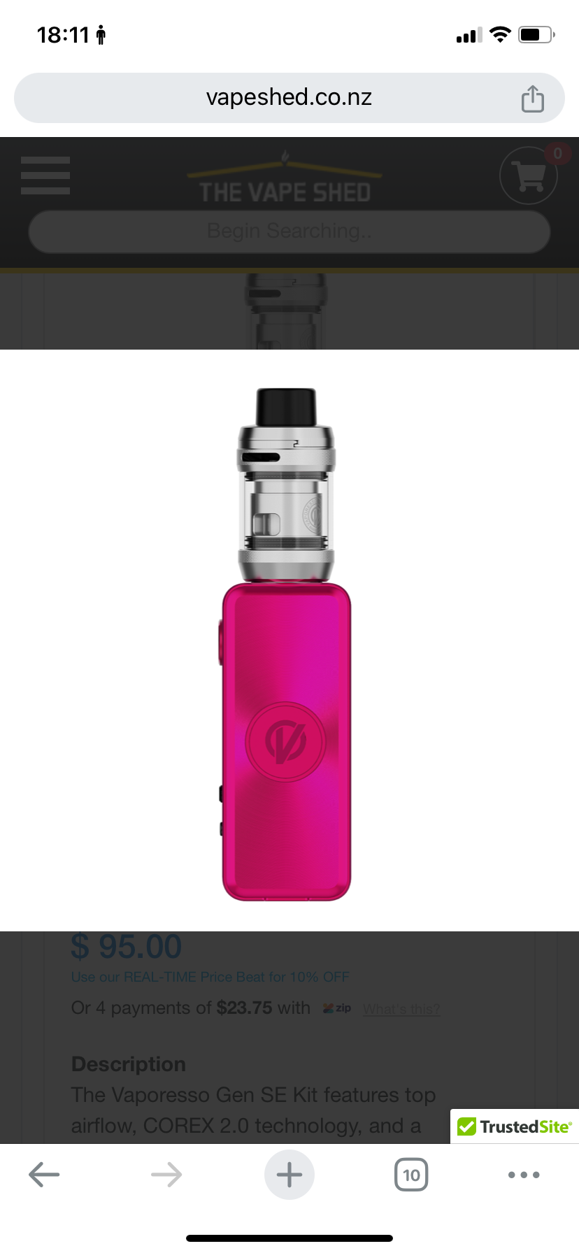 Vaporesso Gen Se (Itank T) Kit | Img 0364 Vaporesso Gen SE (iTank T) Kit - Image 3