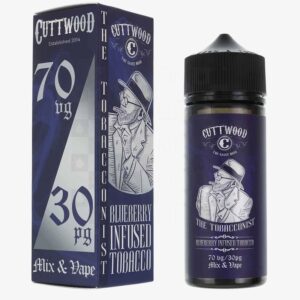 Blueberry Infused Tobacco | The Tobacconist by Cuttwood E Liquid | 100ml Short Fill