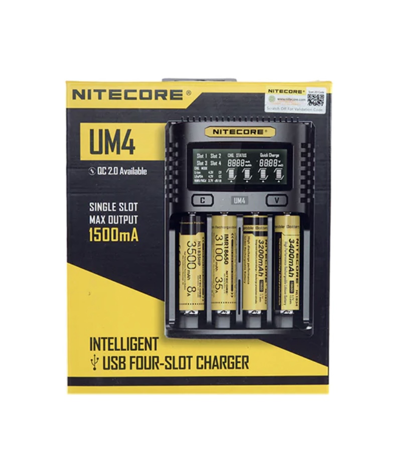 Four Slot Battery Nitecore Um4 Charger | Img 4111 FOUR SLOT BATTERY NITECORE UM4 CHARGER