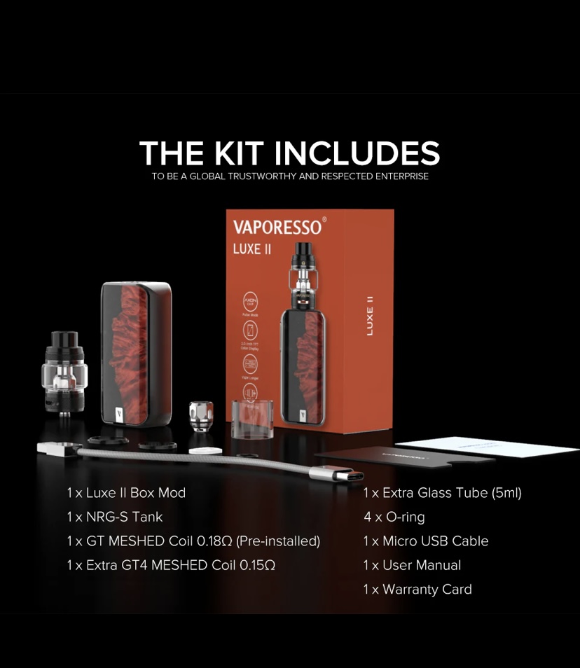 Vaporesso Luxe 2 Kit With Nrg-S Tank (220W, 8Ml) | Img 4298 Vaporesso LUXE 2 Kit with NRG-S Tank (220W, 8ml) - Image 21