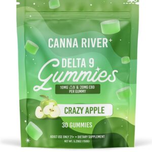 DELTA 9 THC GUMMIES WITH CBD – CRAZY APPLE – CANNA RIVER