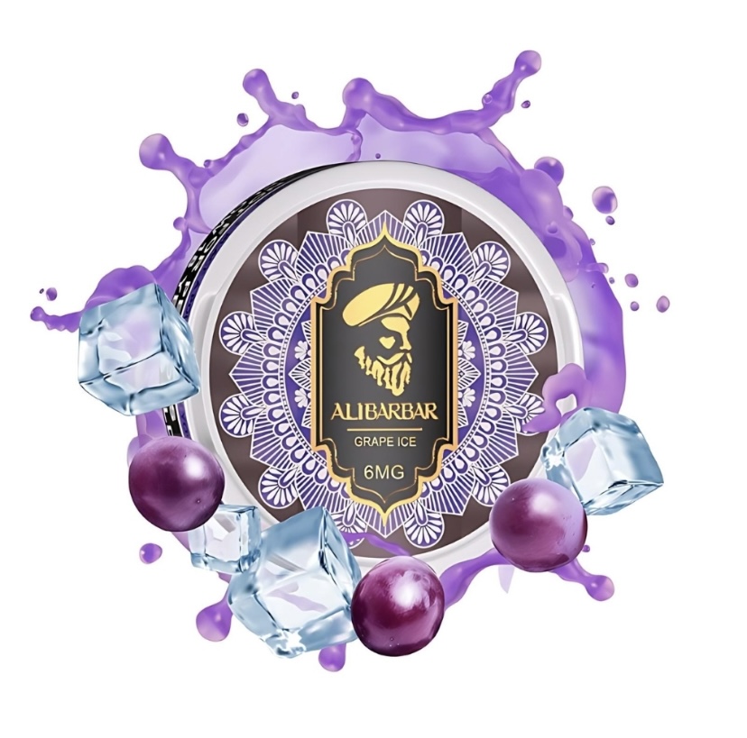 Alibarbar Nicotine Pouches Grape Ice | Img 4507 Alibarbar Nicotine Pouches Grape Ice
