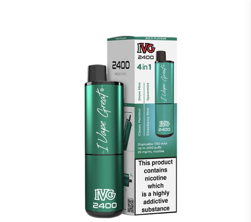 Ivg 2400 Mint Edition 4 In 1 20Mg Disposable Vape | Img 4606 IVG 2400 Mint Edition 4 In 1 20mg Disposable Vape