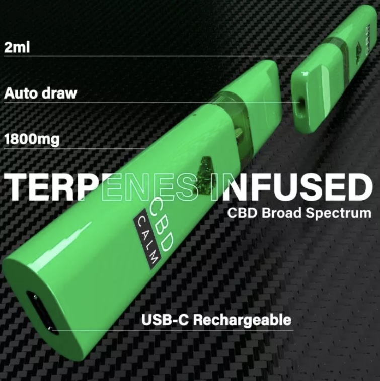 Super Lemon Haze – Cbd Terpenes 1800Mg Disposable Vape | Cbd Calm | Img 5183 Super Lemon Haze – CBD Terpenes 1800mg Disposable Vape | CBD Calm - Image 2