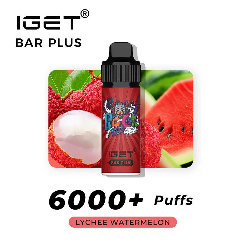 Lychee Watermelon – Bar Plus | Lychee Watermelon Iget Bar Plus 6000 Plus Lychee Watermelon – BAR Plus