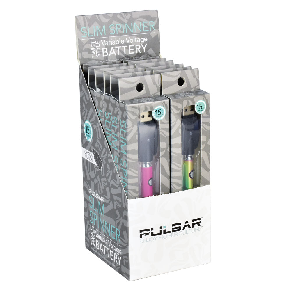 Pulsar Slim Spinner Vv Battery – 400Mah/12 Pcs | C6F77B4B Badc 4752 B790 B38Fb39D50A1 Pulsar Slim Spinner VV Battery – 400mAh/12 pcs