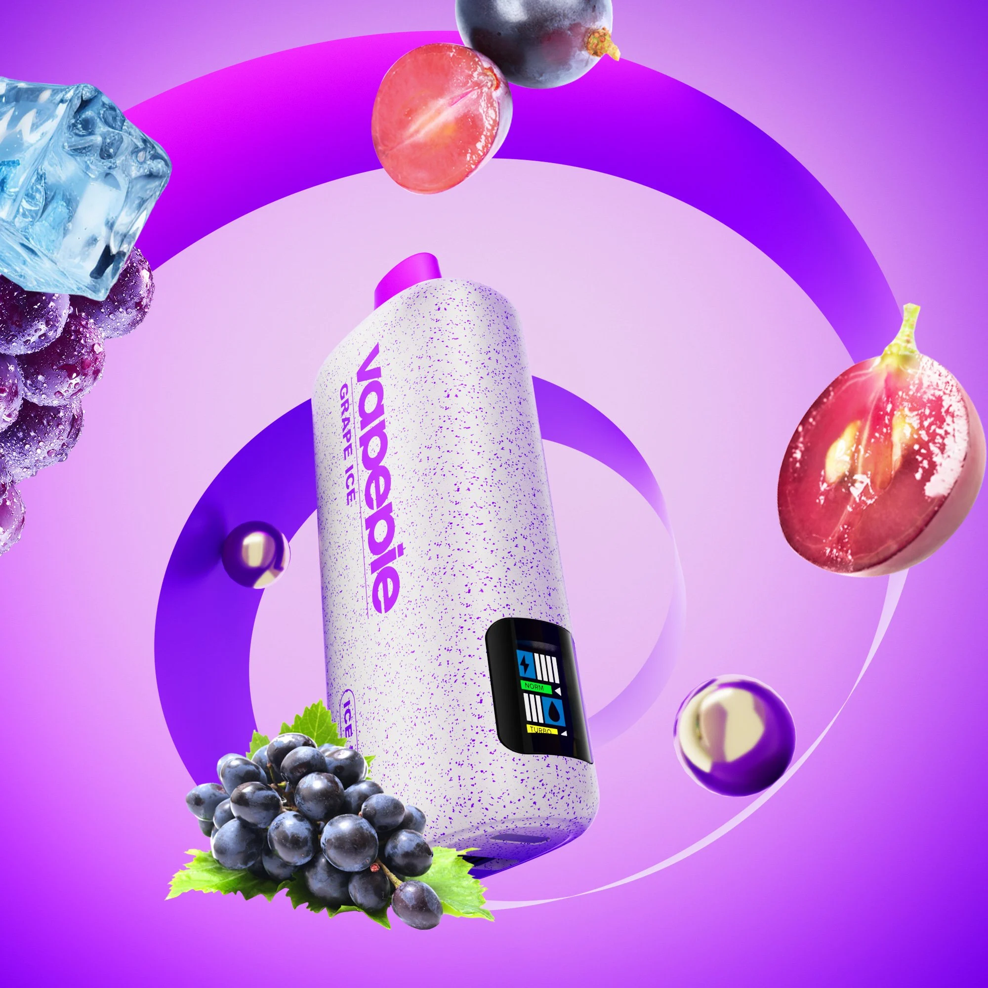 Vapepie Powergo 9800 Puffs Grape Ice