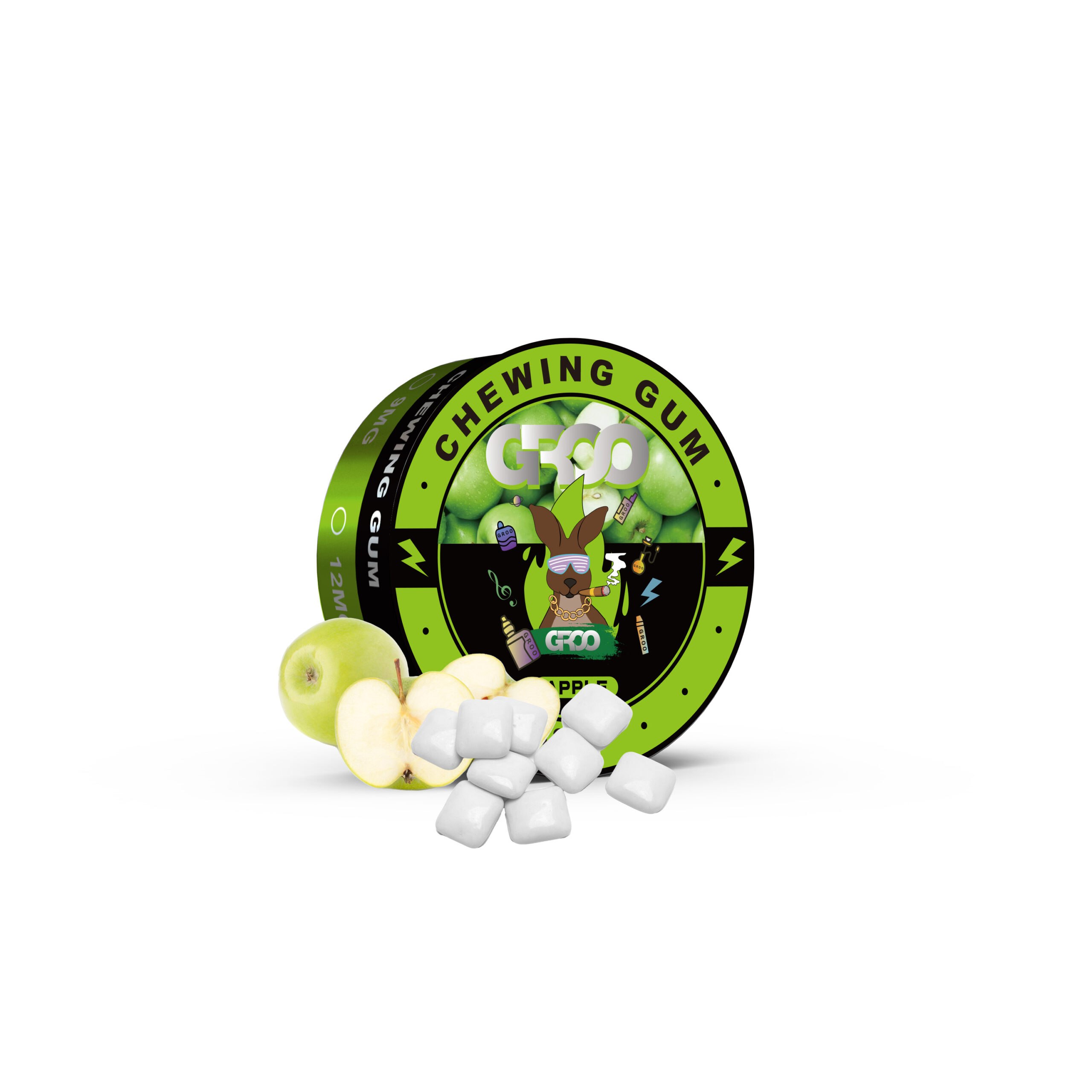NICOTINE GUM-APPLE